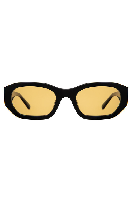 Lyndon Eyewear La Gorce Sunglasses in Black /Yellow at Nordstrom | Nordstrom