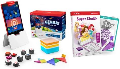 Osmo Genius Starter Kit for Fire Tablet Age5-12 & Super Studio Disney Princesses Learn to Draw fo... | Amazon (US)