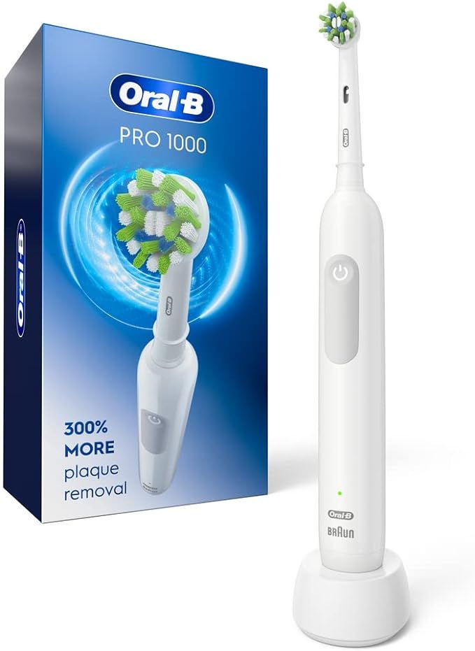 Oral-B Pro 1000 Rechargeable Electric Toothbrush, White | Amazon (US)