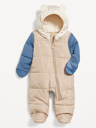 Unisex Water-Resistant Frost Free Puffer Snowsuit for Baby | Old Navy (US)