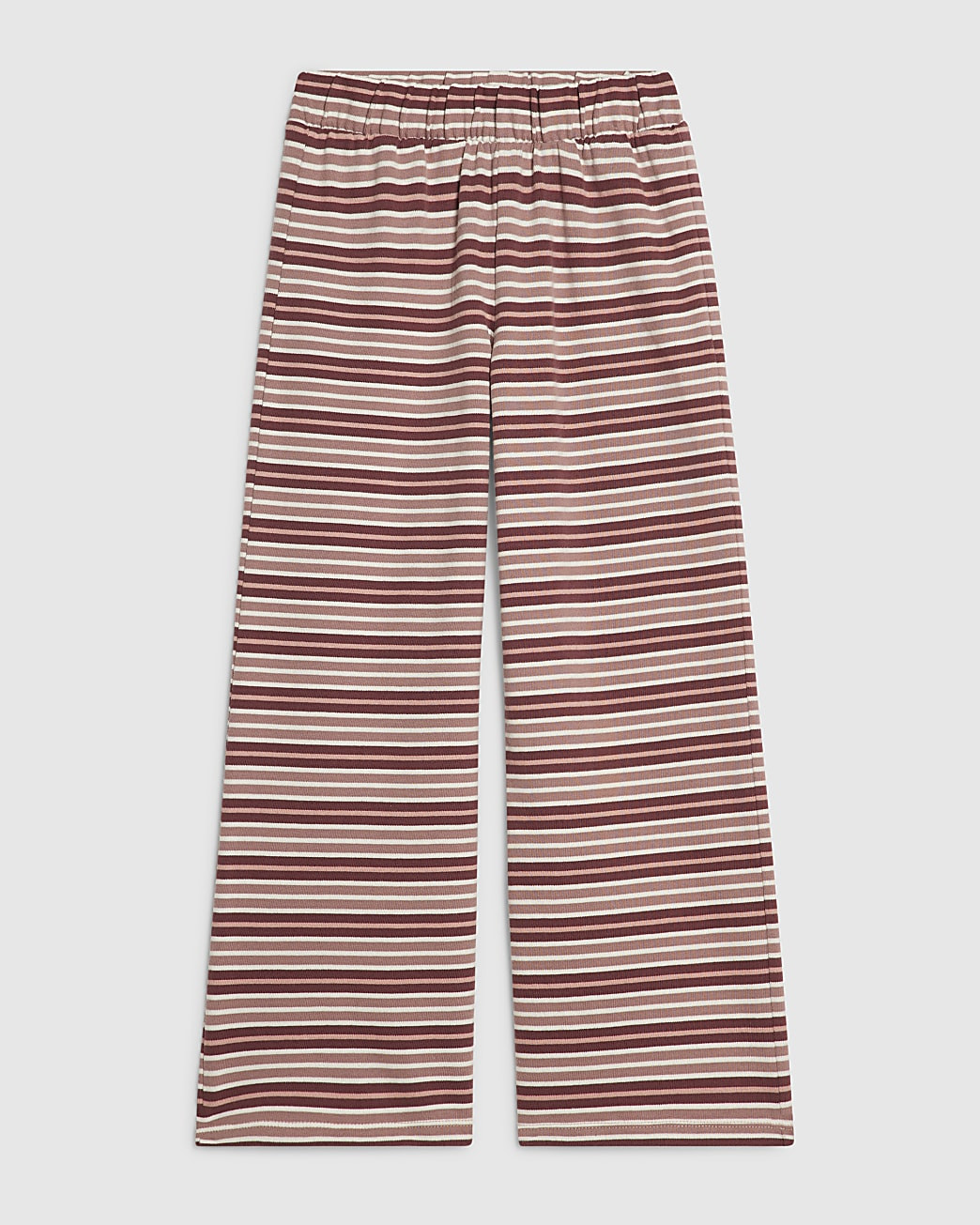 Girls Pink Stripe Wide Leg Trousers | River Island UK & IE