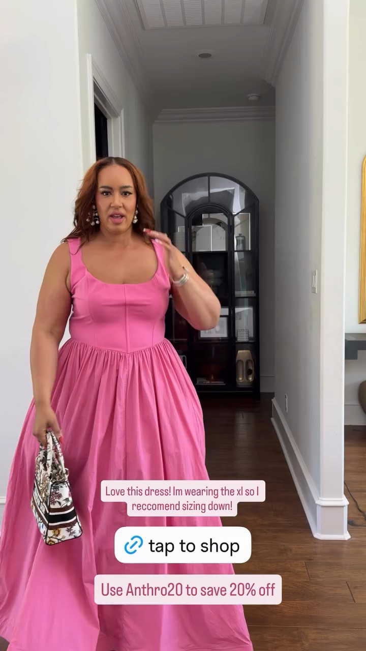 Love this dress! Im wearing the xl so I reccomend sizing down! Use Anthro20 to save 20% off

#LTKOver40 #LTKPlusSize #LTKSaleAlert