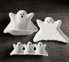 Gus the Ghost Stoneware 3-Piece Serving Set | Pottery Barn (US)