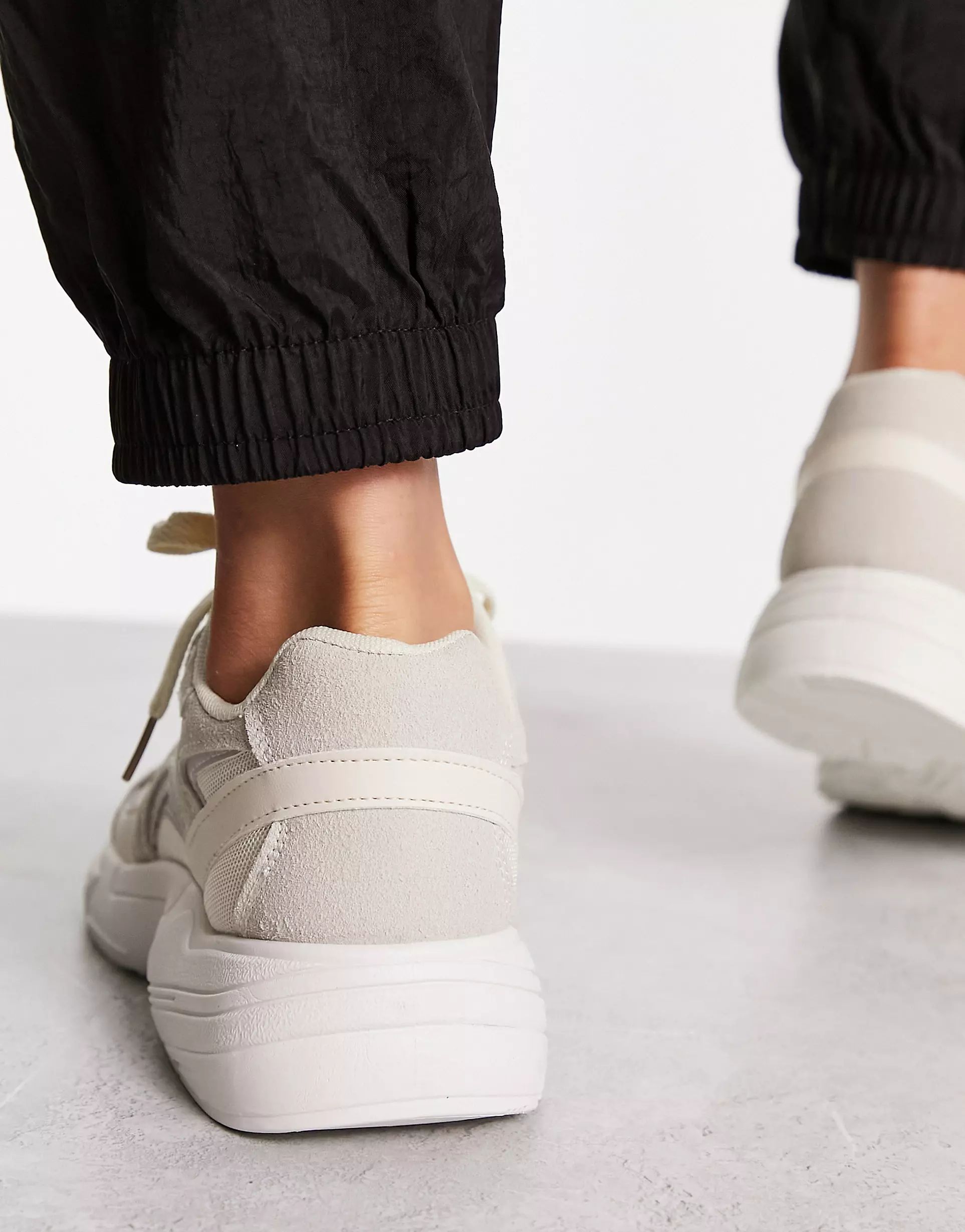 Truffle Collection chunky runner sneakers in beige - BEIGE | ASOS (Global)