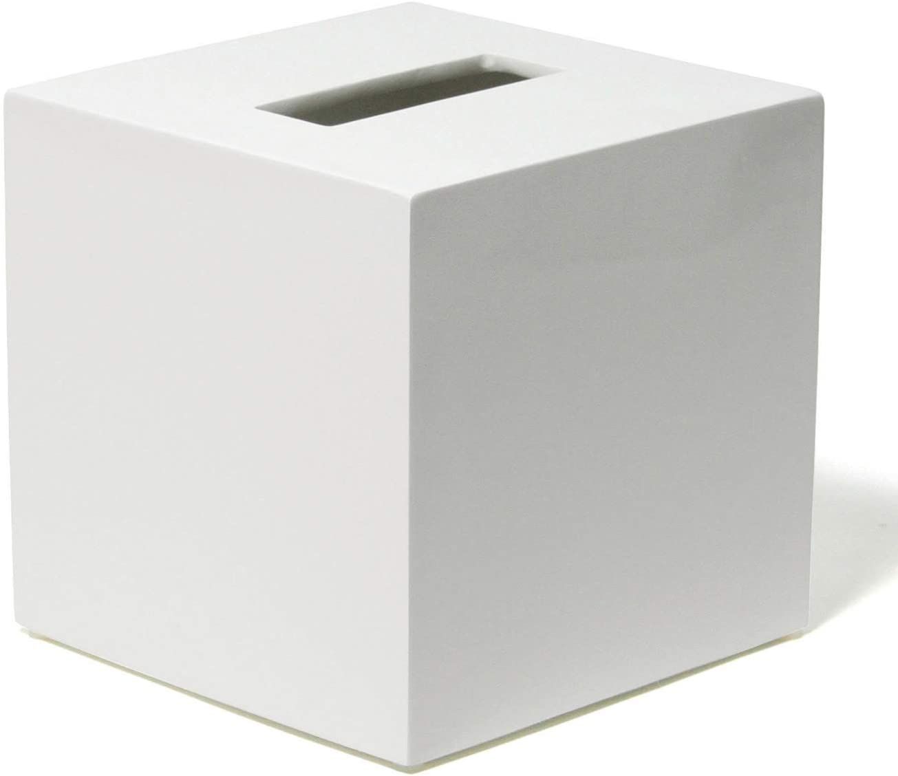 Amazon.com: Jonathan Adler Lacquer Bath Tissue Box Cover, One Size, White : Home & Kitchen | Amazon (US)