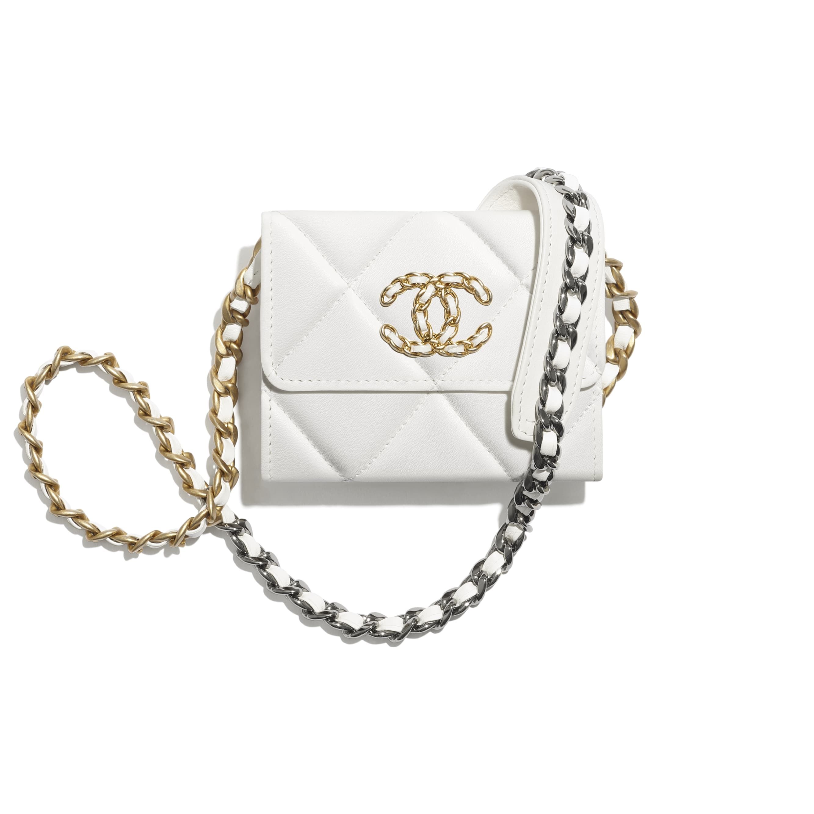 CHANEL 19 Flap Coin Purse with Chain | Chanel, Inc. (US)