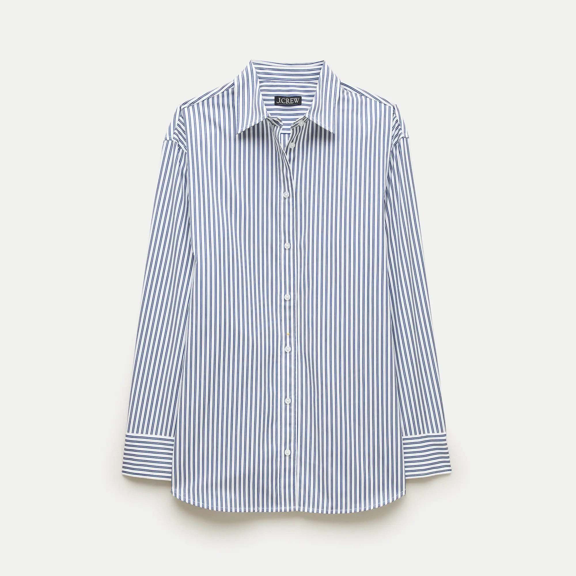 Cinched button-up shirt in Greenwich poplin | J. Crew US