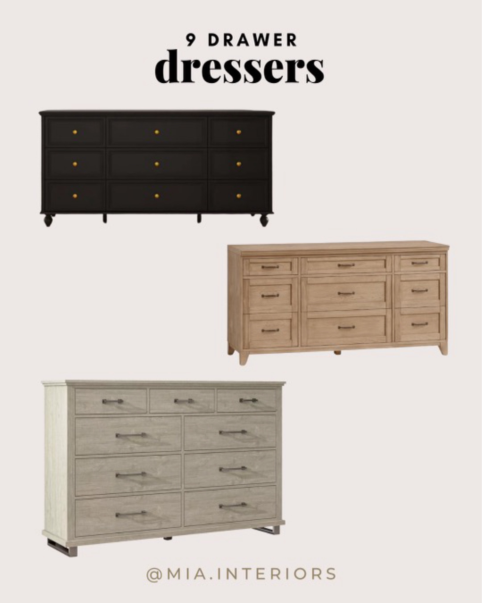 Large dressers for all the storage! 

#LTKFindsUnder50 #LTKHome #LTKStyleTip