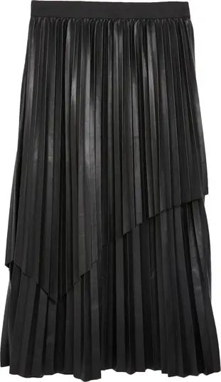 River Island Faux Leather Layered Skirt | Nordstrom | Nordstrom