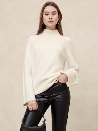 Cozy Mock-Neck Sweater | Banana Republic Factory