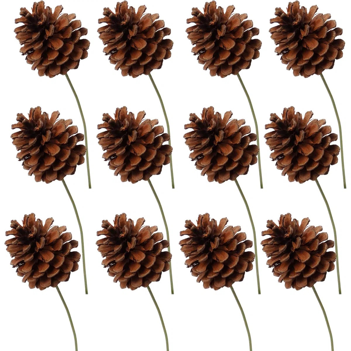 Lacquered Pine Cone Picks – Elegant Artificial Pinecones with Glossy Finish, Perfect for Holida... | Wayfair North America