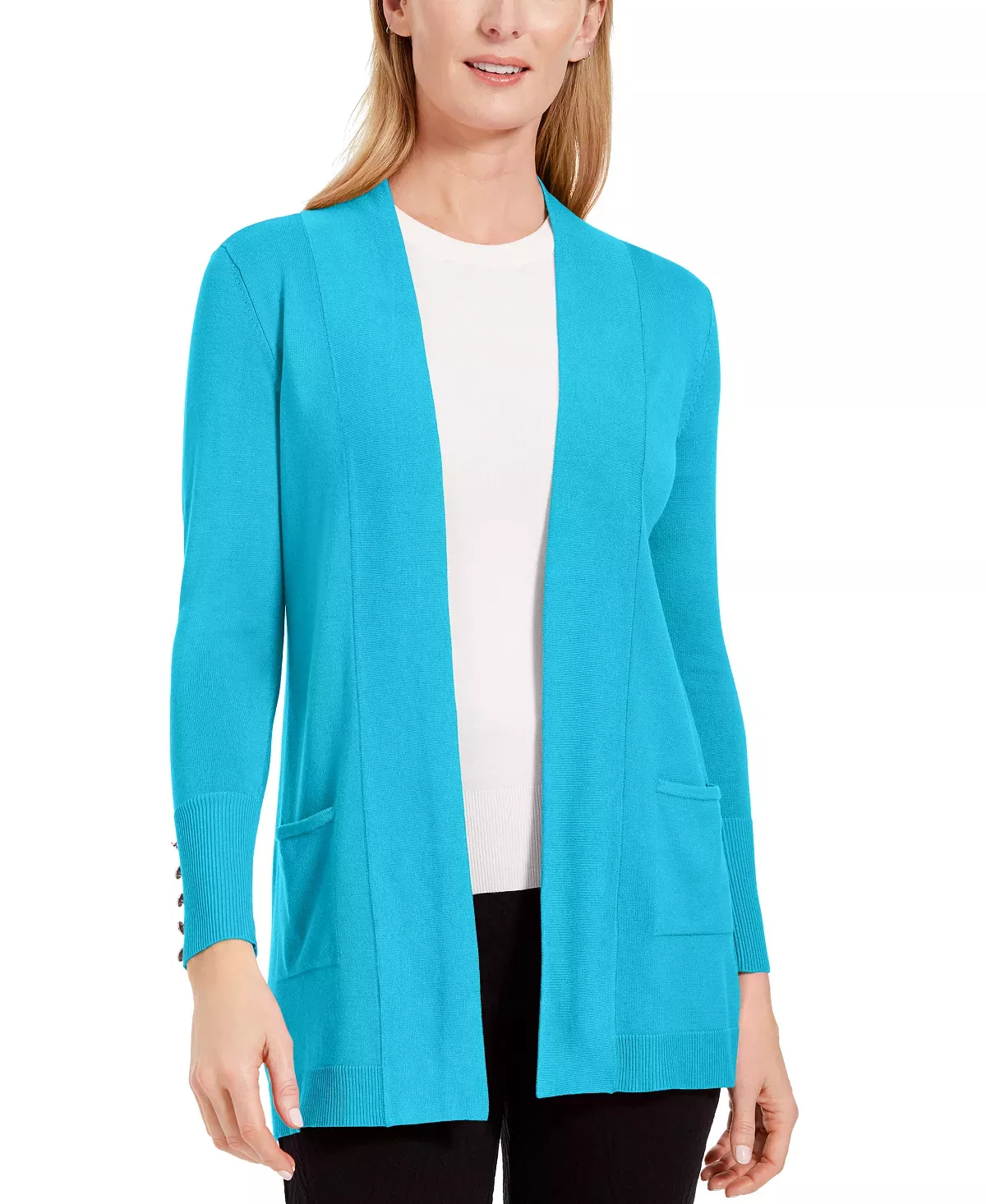 JM Collection Long Cozy Cardigan, $59, Macy's