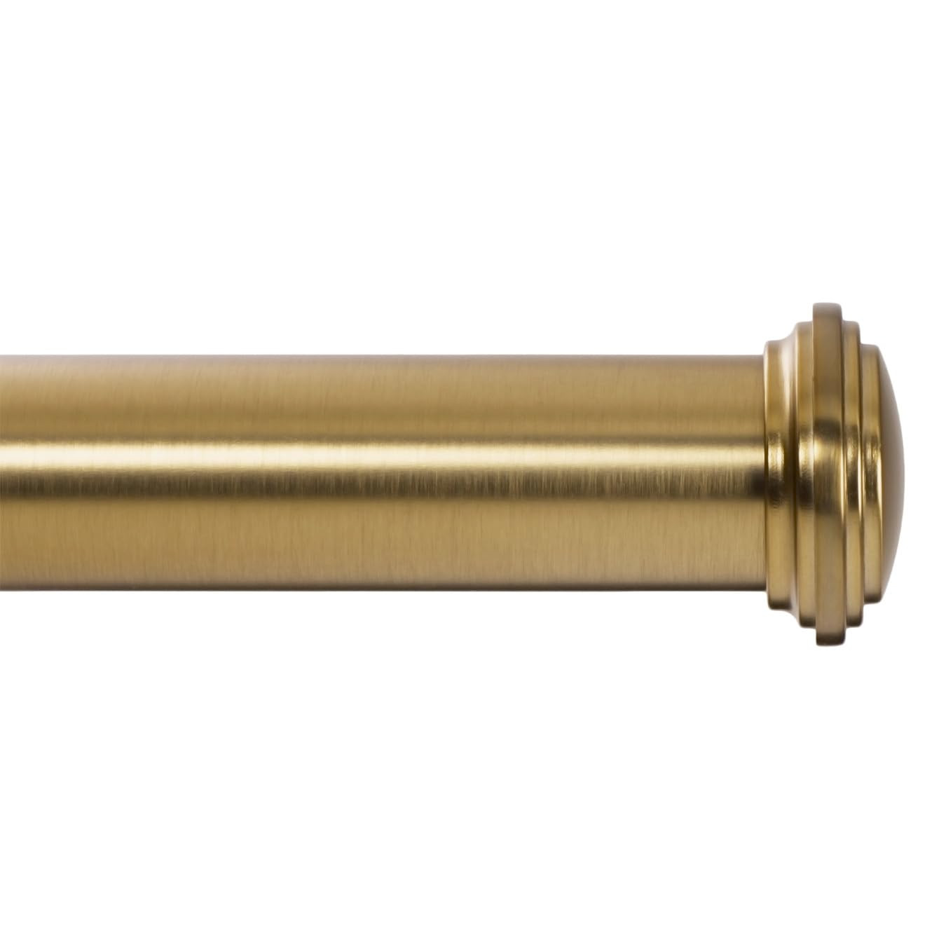 Ivilon Window Curtain Rod Decorative End Cap Design, 1 Inch Rod, 48 to 86 Inch. Warm Gold | Amazon (US)