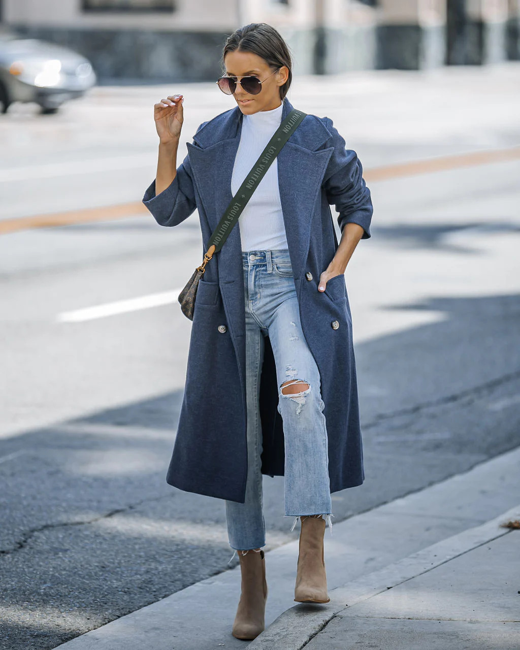 Autumn Necessities Pocketed Coat - Navy (Medium) | VICI