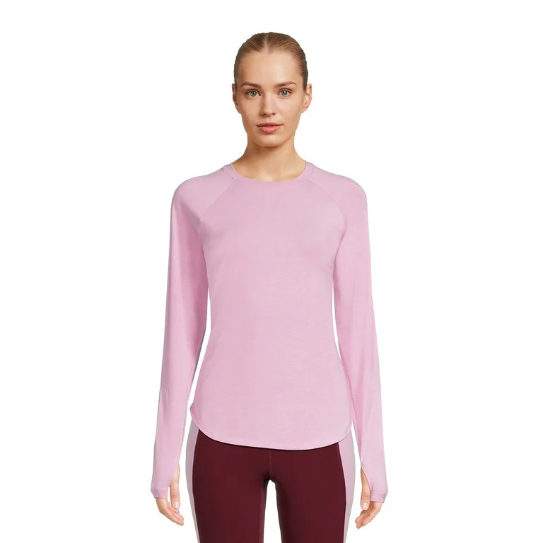 Avia Women’s Performance Tee with Long Sleeves, Sizes XS-3XL - Walmart.com | Walmart (US)