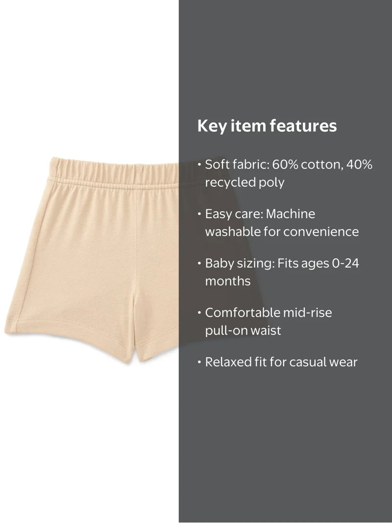 Wonder Nation Baby Boy Soft Jersey Shorts, Sizes 0-24 Months | Walmart (US)