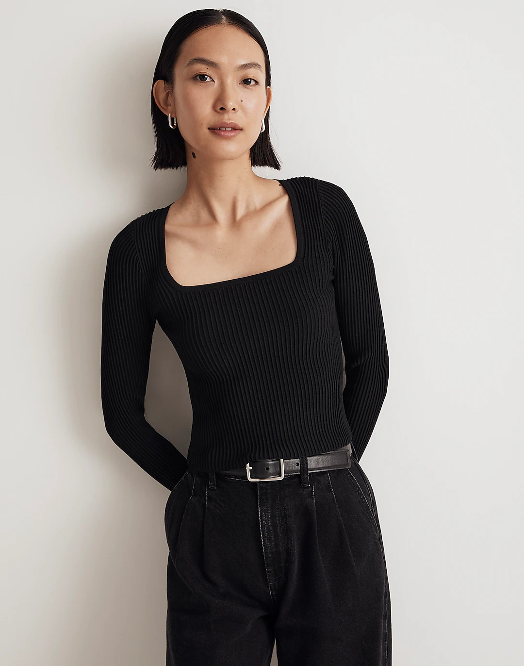 Ottoman Pullover Crop Sweater | Madewell