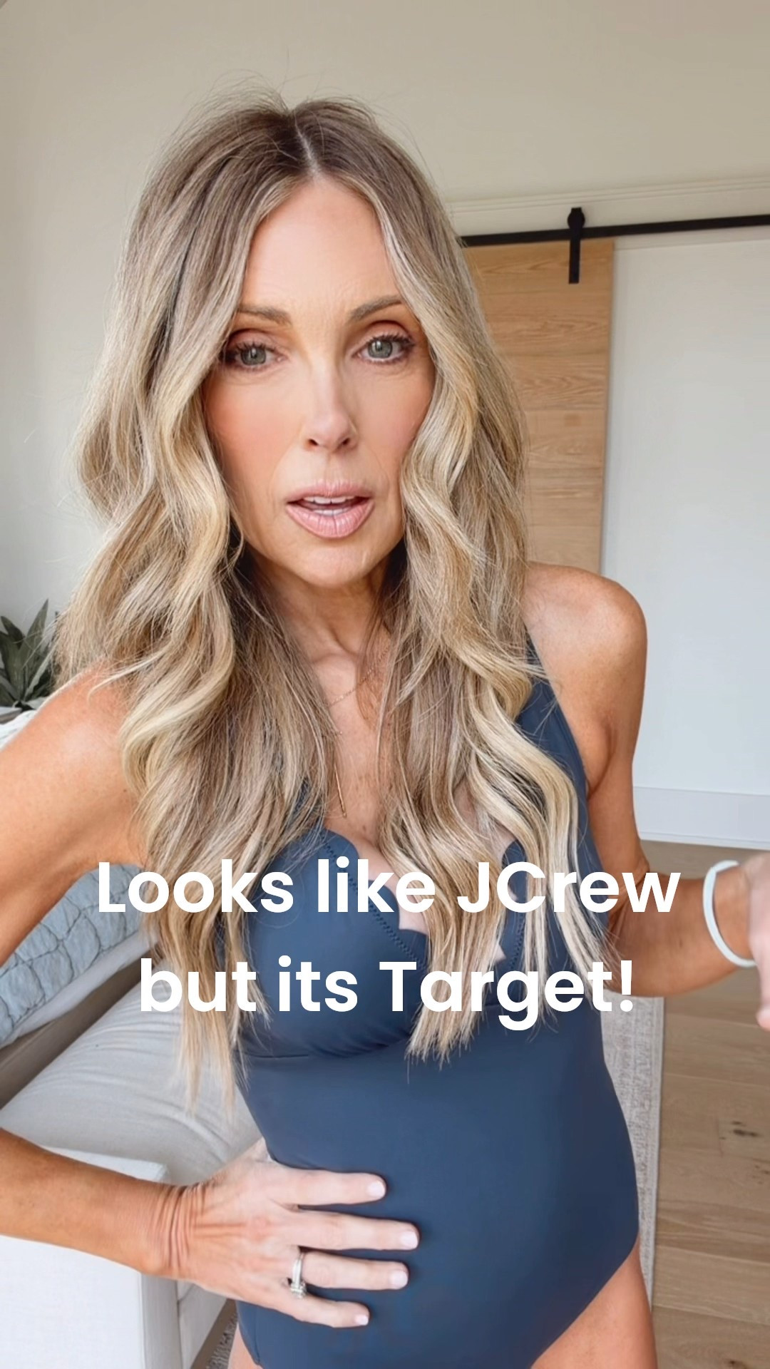 Feels like a JCrew suit and seems to be inspired by their scalloped collection.... well made, shapewear and tailored well. I'm a 32 full C/D and this is too deeply cut for me. 

#LTKTravel #LTKootd #LTKmomlife