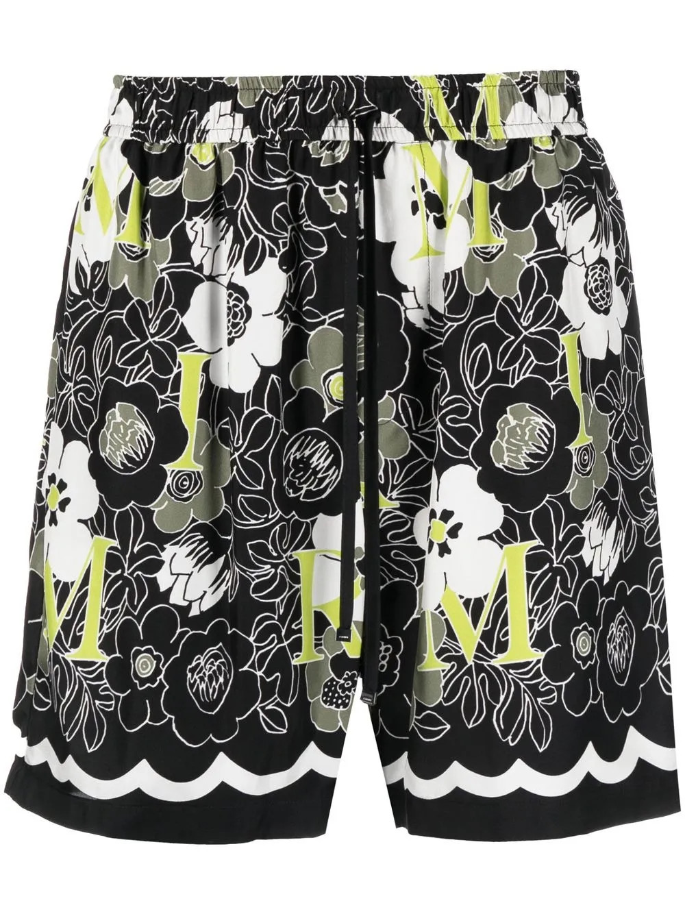 AMIRI Short En Soie à Fleurs - Farfetch | Farfetch Global