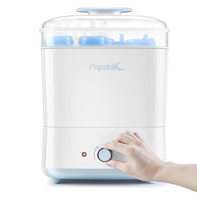 Papablic Baby Bottle Sterilizer and Dryer, Electric Steam Sanitizer for Baby Bottles & Essentials... | Amazon (US)