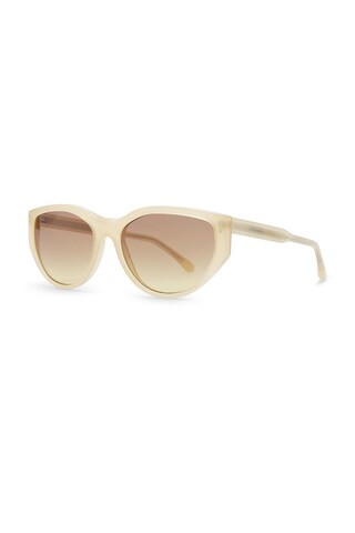 Isabel Marant Round Cat Eye Sunglasses in Yellow & Brown Ochra from Revolve.com | Revolve Clothing (Global)
