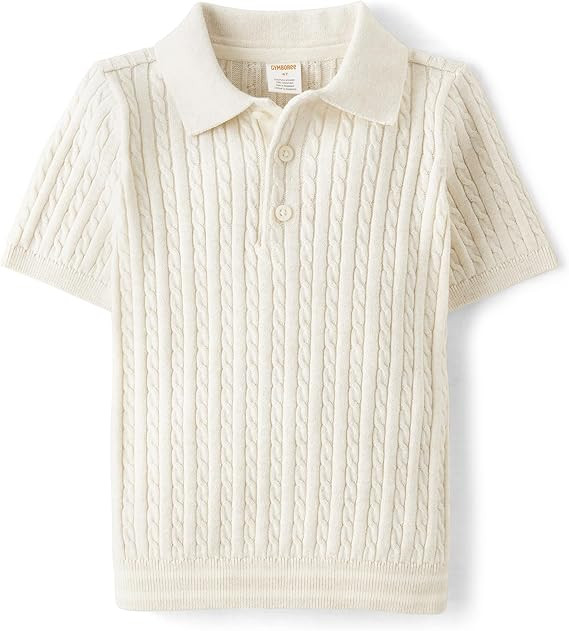 Gymboree Boys' and Toddler Short Sleeve Knit Sweater Polo Shirt | Amazon (US)