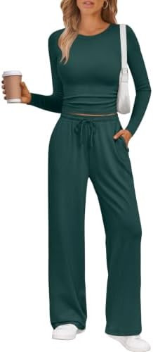 LILLUSORY 2 Piece Lounge Sets for Women 2026 Fall Fashion Outfits Sweat Set | Amazon (US)