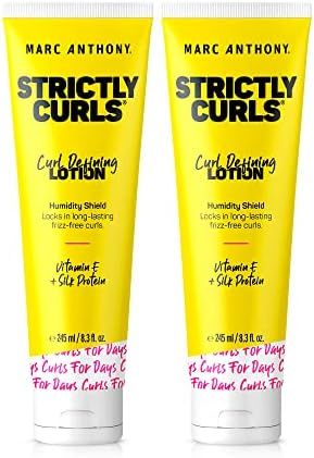 Marc Anthony Strictly Curls Vitamin E Curl Defining & Curl Enhancing Lotion – Moisturizing Detangler | Amazon (US)