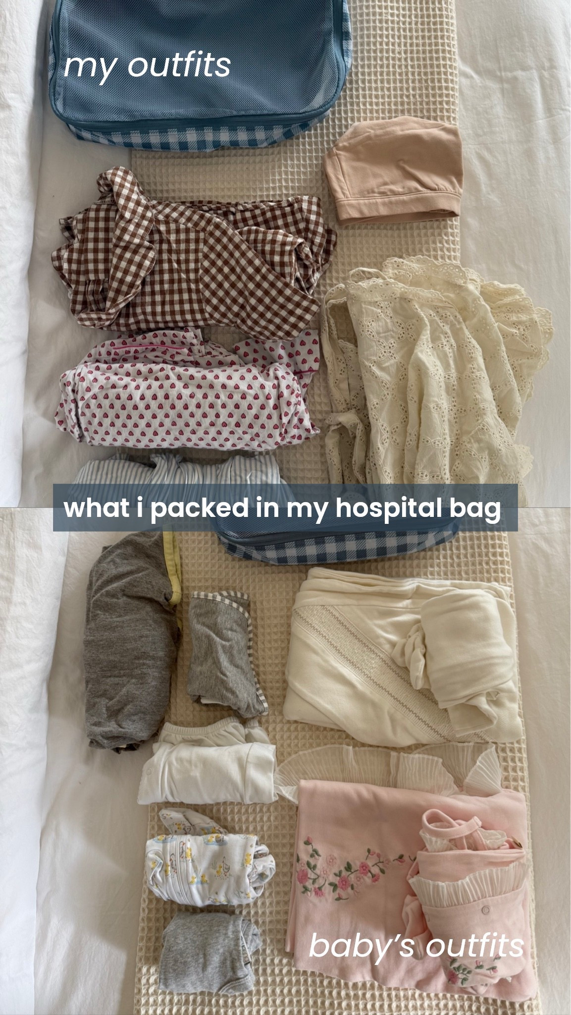 [9/16/26] mommy & baby coming home outfits 🤍

Linking everything I can! robe i packed is from the brand shopmarea.com, unfortunately sold out on site! Baby’s outfits are from Etsy and unfortunately no longer linkable, but highly recommend looking there!

#LTKmomlife #LTKBump #LTKBaby