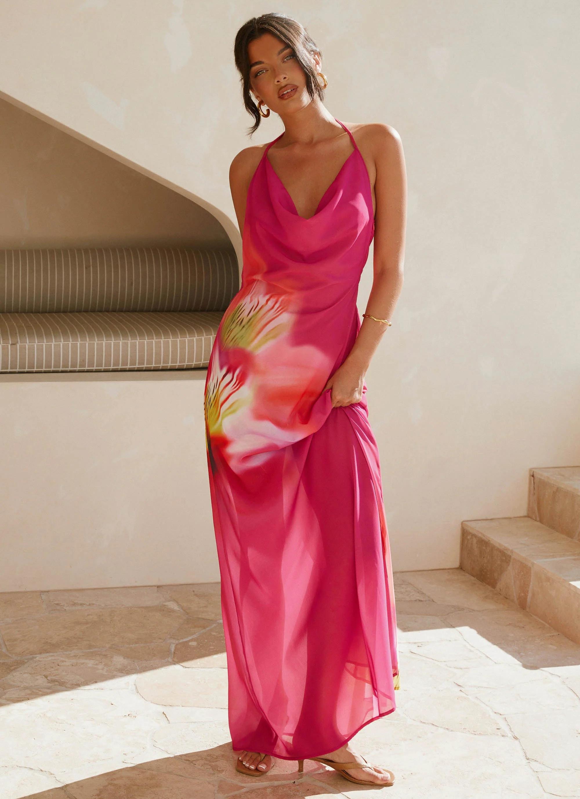Fantasy Maxi Dress - Pink Tropical | Peppermayo (Global)