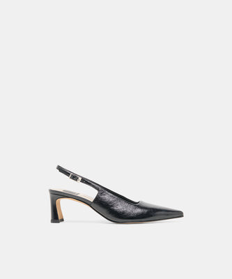 Koko Heels in Black Leather Size 12 By Dolce Vita | DolceVita.com