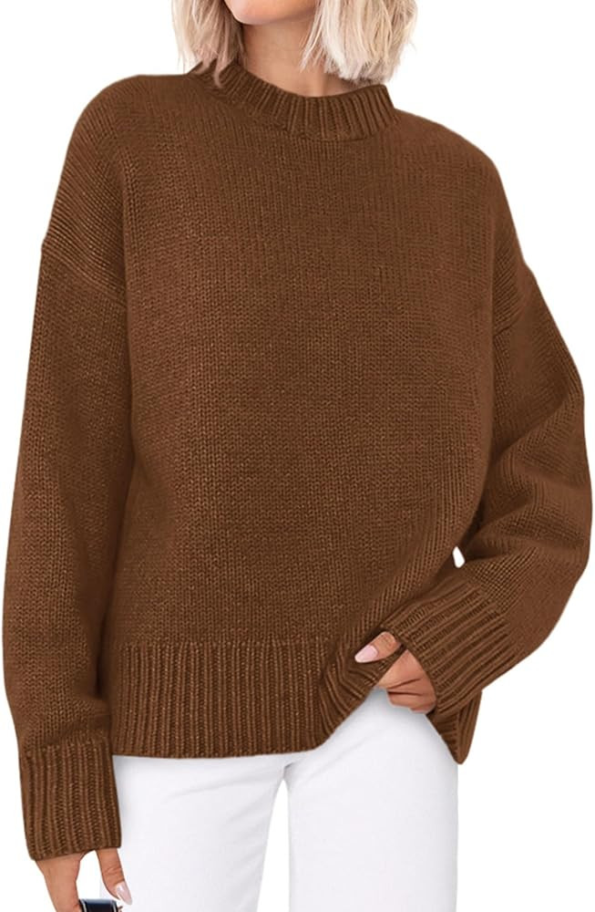 PRETTYGARDEN Womens Sweaters Fall 2025 Trendy Casual Crewneck Long Sleeve Cozy Knit Pullover Swea... | Amazon (US)