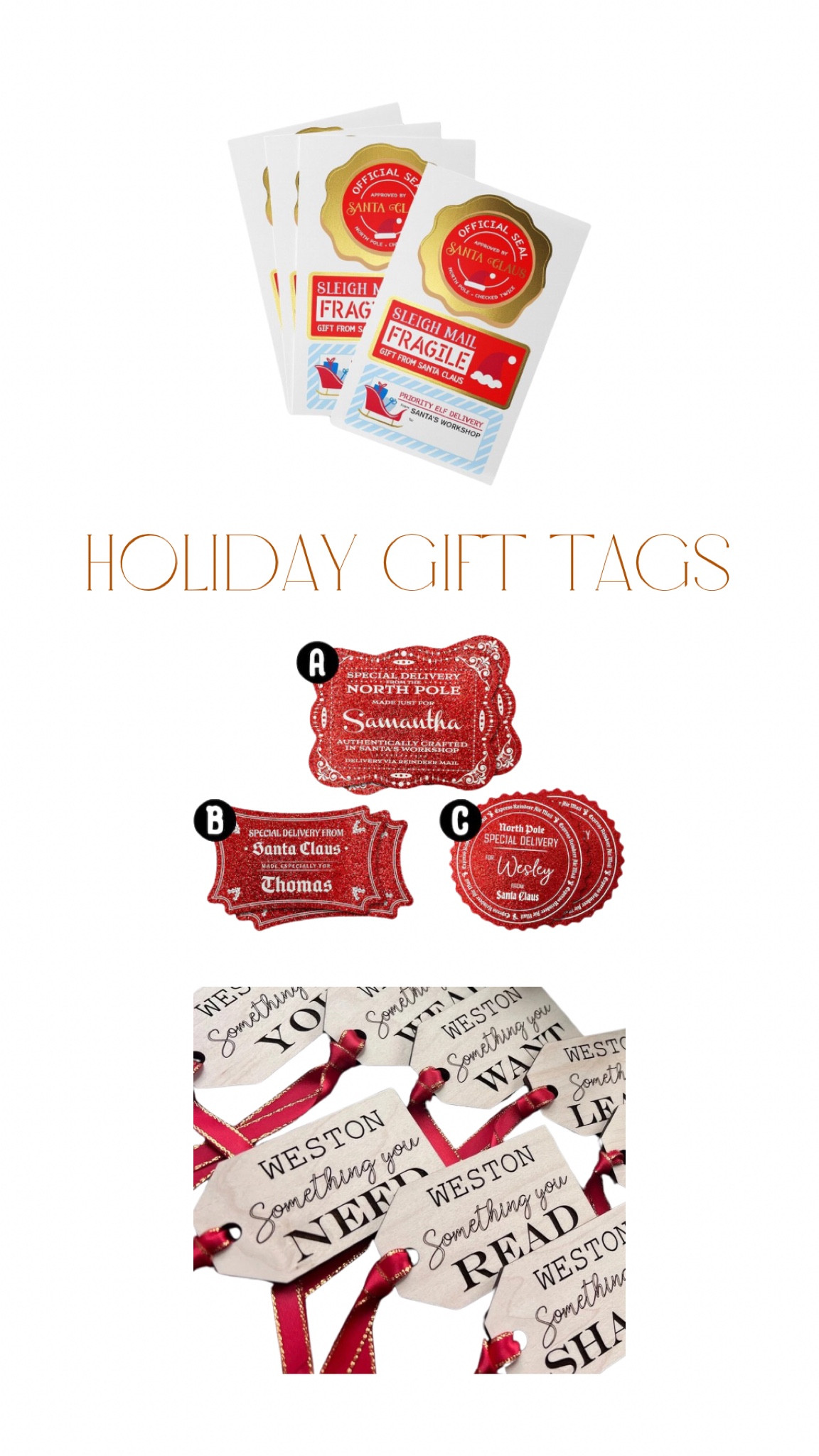 Christmas Gift Tags | Christmas Gift Wrap

#LTKSeasonal #LTKKids #LTKFamily