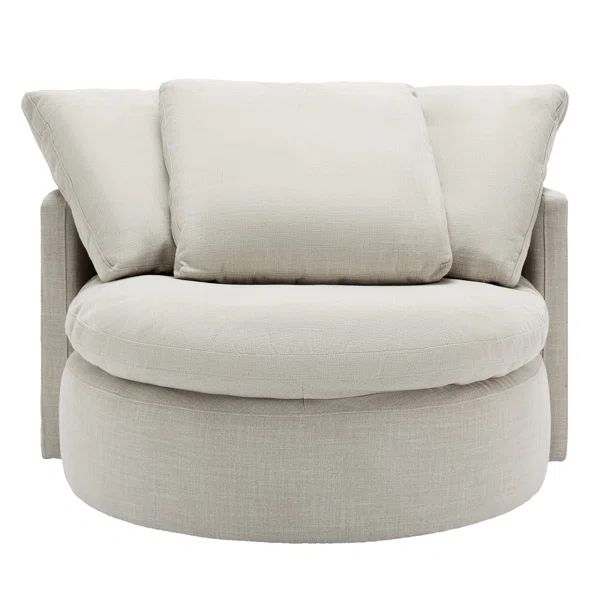 Kipp 46'' W Oversized Upholstered Swivel Accent Chair | Wayfair North America