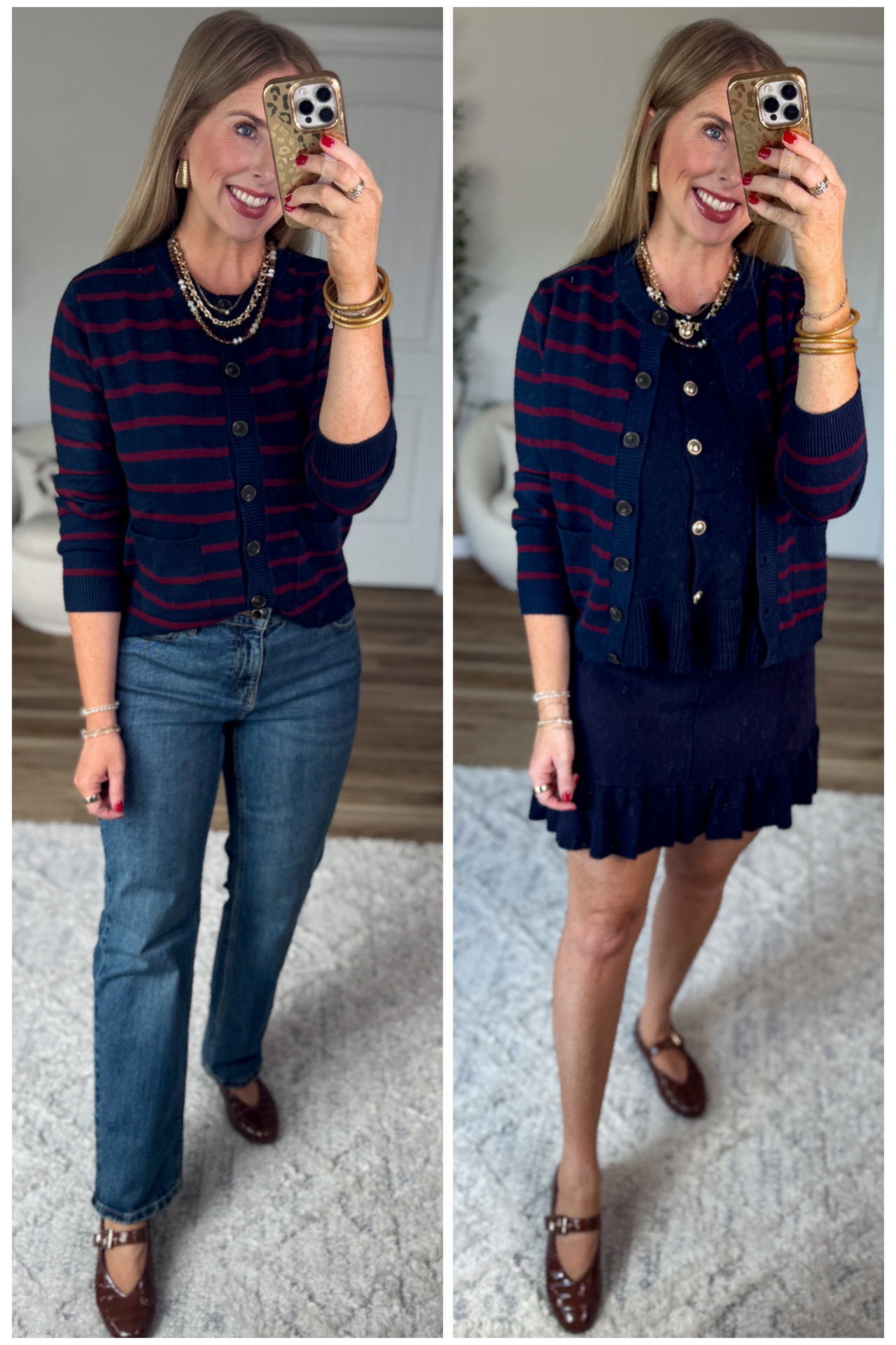 2 ways to style this super soft striped cardigan from Walmart!

#LTKootd