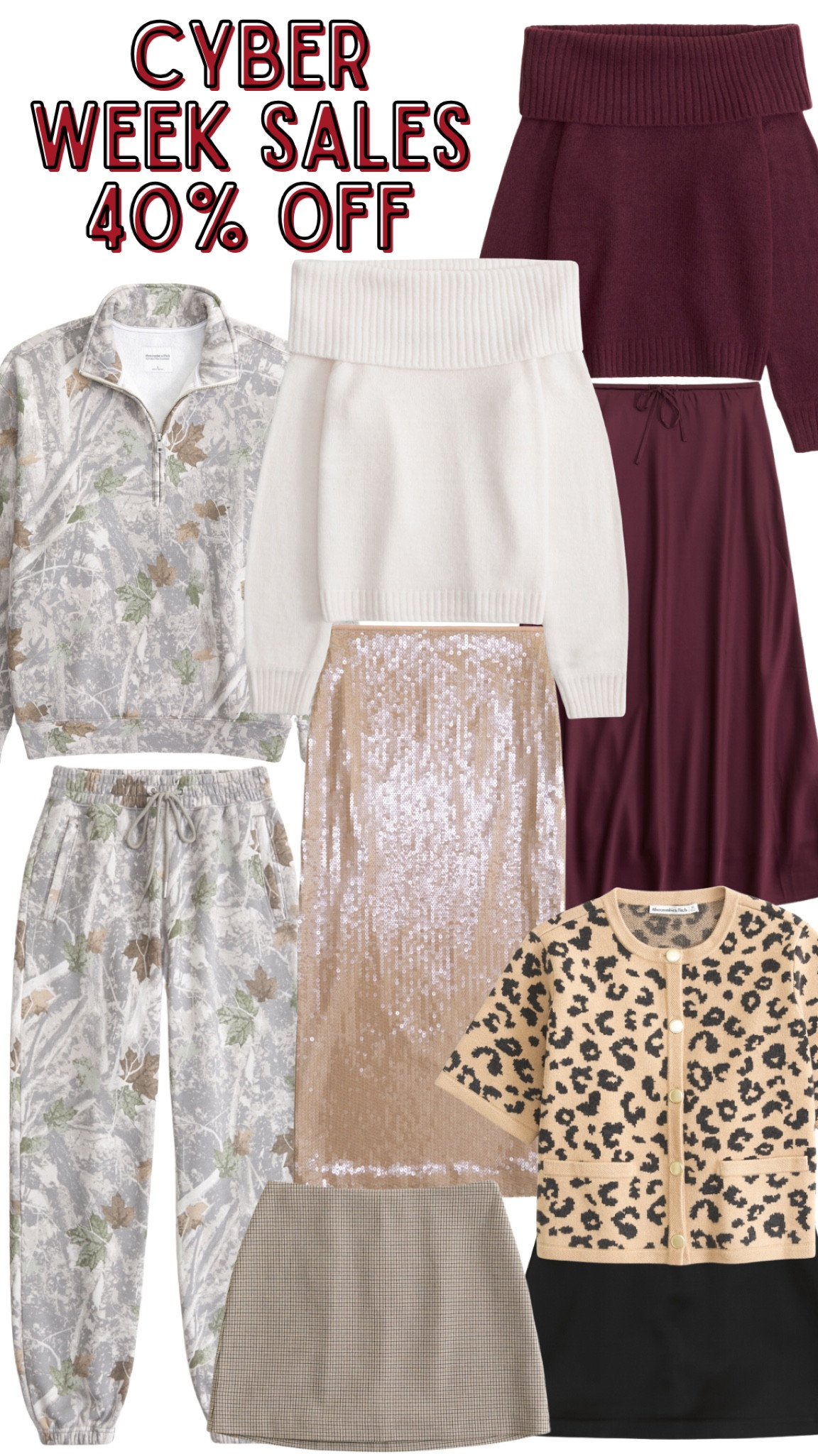 25% off + extra 15% off with code CYBERAF
Camo essential vintage Sunday half zip (XS) / Camo essential Sunday sweatshirt / sequin sheer maxi skirt / burgundy sweater / burgundy maxi skirt / plaid mini skort

#LTKHoliday #LTKSaleAlert #LTKCyberWeek