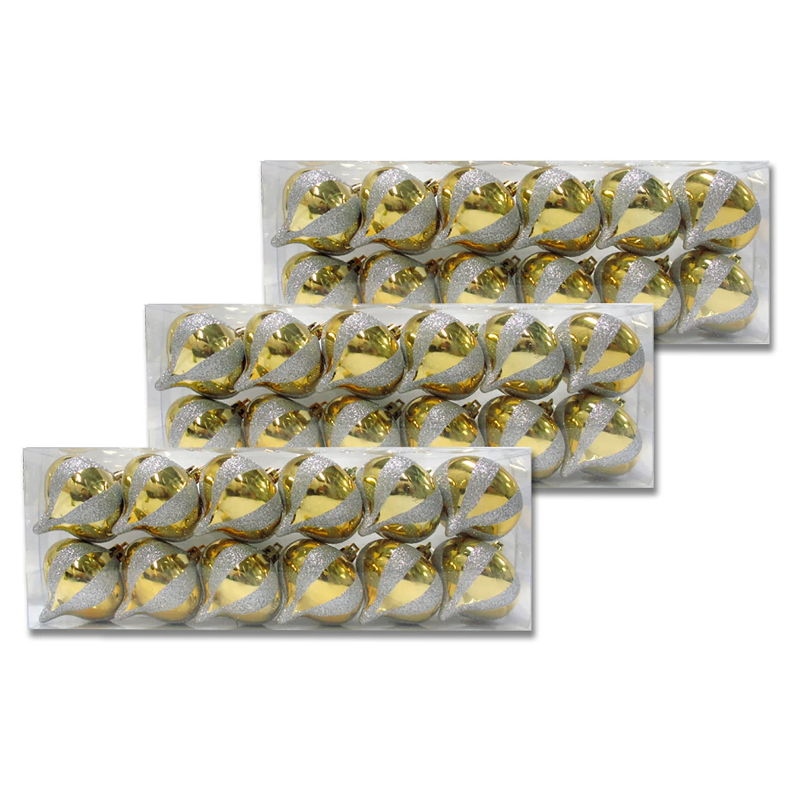 36 Piece Solid Ball Ornament Set (Set of 36) | Wayfair North America