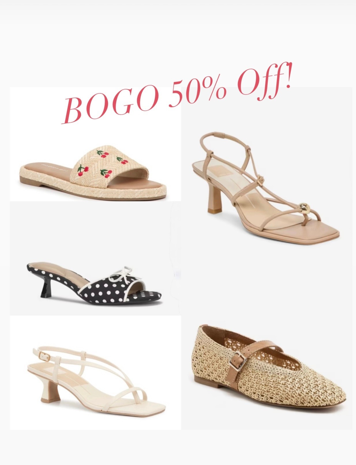 So many cute shoes for spring outfits!  now Bogo 50% off ￼

#LTKSeasonal #LTKootd #LTKSaleAlert