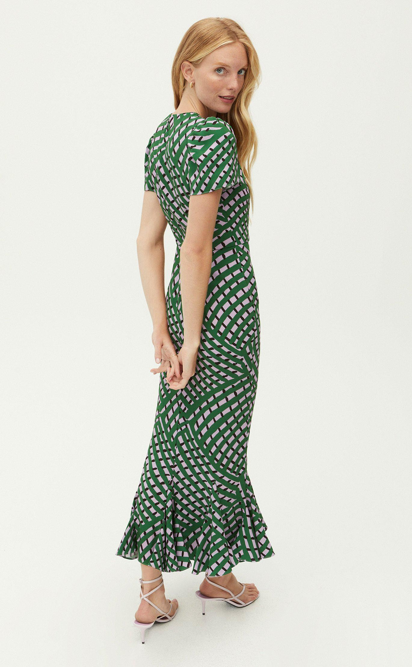 Rhode Lulani Dress | Woven Geo Purple | THE YES | THE YES