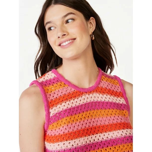 Free AssemblyFree Assembly Women's Sleeveless Crochet Sweater Top, Sizes XS-XXLUSD$22.00(5.0)5 st... | Walmart (US)