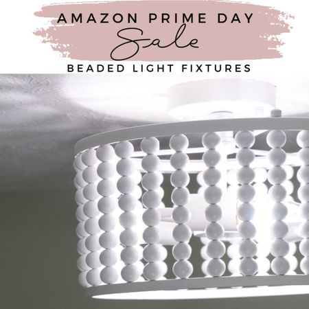 Beaded Semi-Flush Lights and Chandeliers on sale during Amazon Prime Day. Boho Lighting 

#LTKhome #LTKsalealert #LTKxPrime