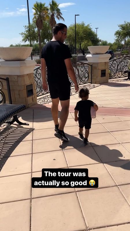 Touring PreK locations! These two decided to match in all black outfits. 🖤 I linked Amazon outfits! 

amazon l toddler l matching l father son

#LTKkids #LTKBacktoSchool #LTKbaby