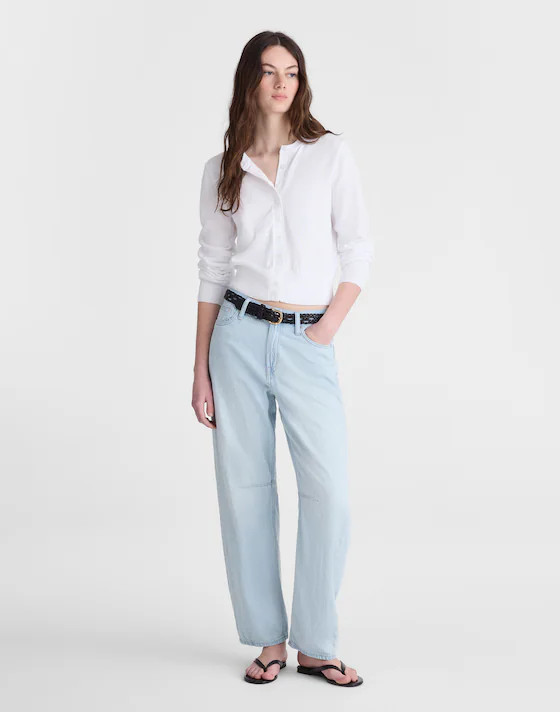 Button-Front Cardigan in 100% Cotton | Madewell
