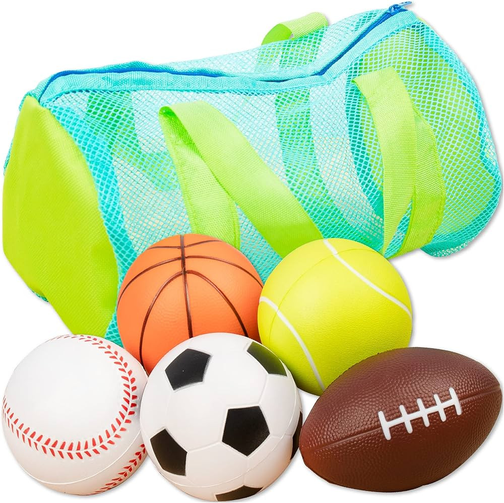 Hapinest Soft Foam Sports Balls with Carrying Bag Toys and Gifts for Baby Toddler Kids Boys and G... | Amazon (US)
