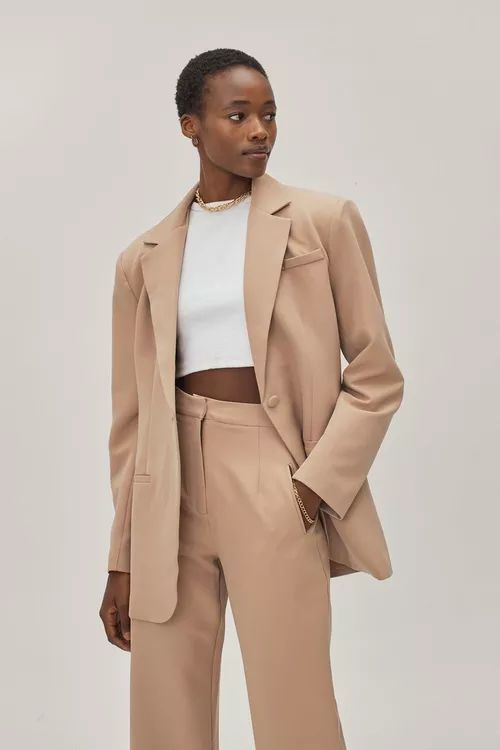 Oversized Single Breasted Blazer | Nasty Gal (US)