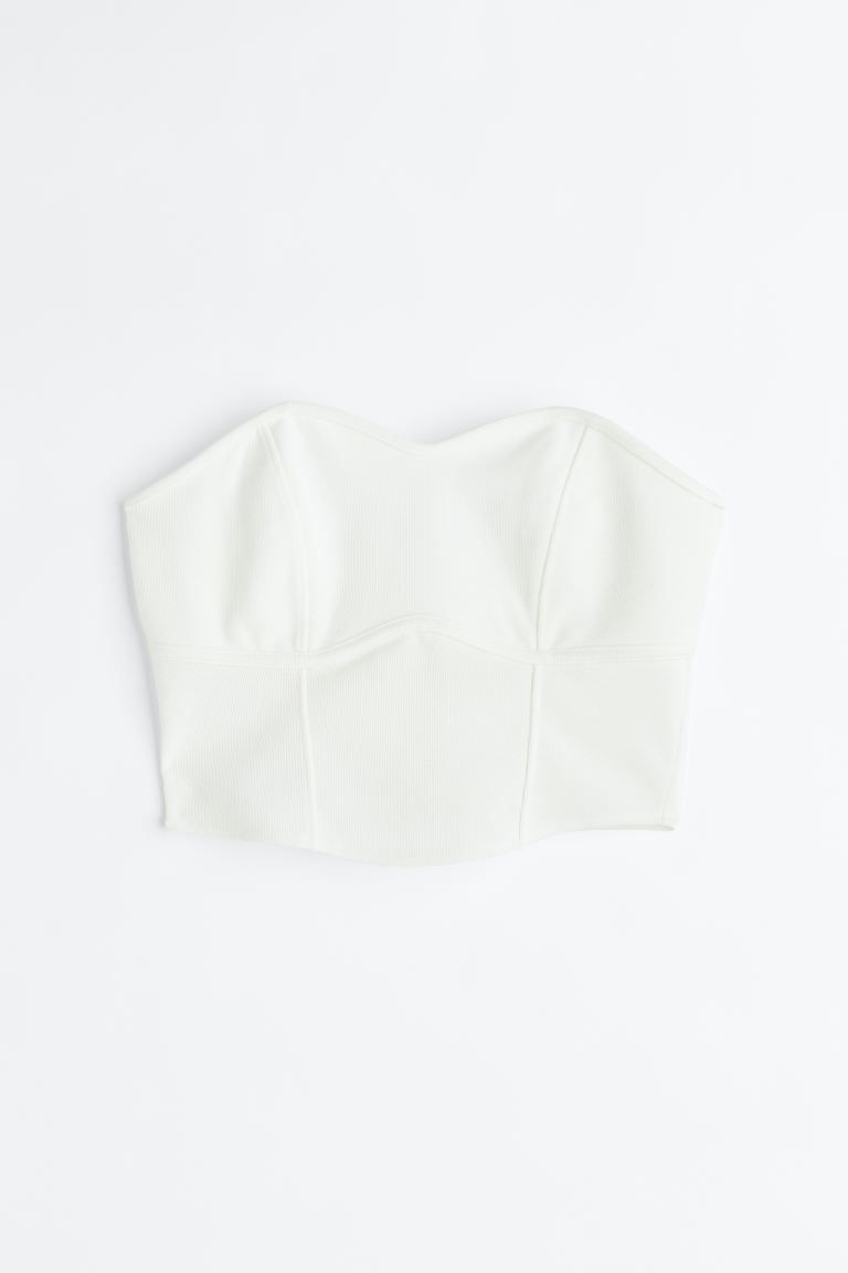 Cropped bandeau top | H&M (UK, MY, IN, SG, PH, TW, HK)