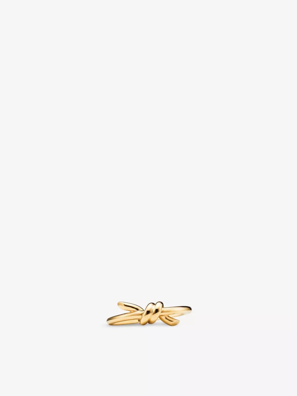 Tiffany Knot 18ct yellow-gold ring | Selfridges