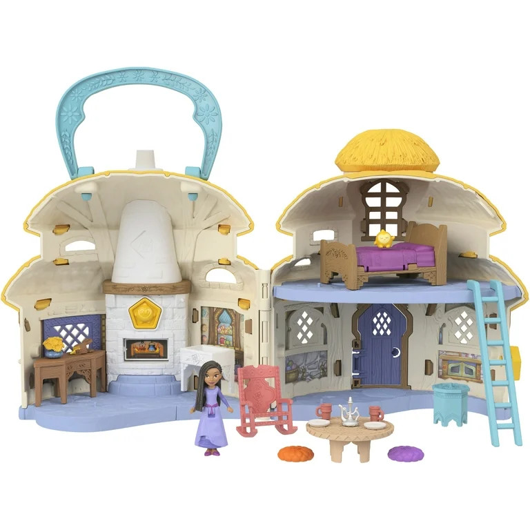 Disney’s Wish Cottage Home Playset with Asha of Rosas Mini Doll, Star Figure & 15+ Accessories | Walmart (US)