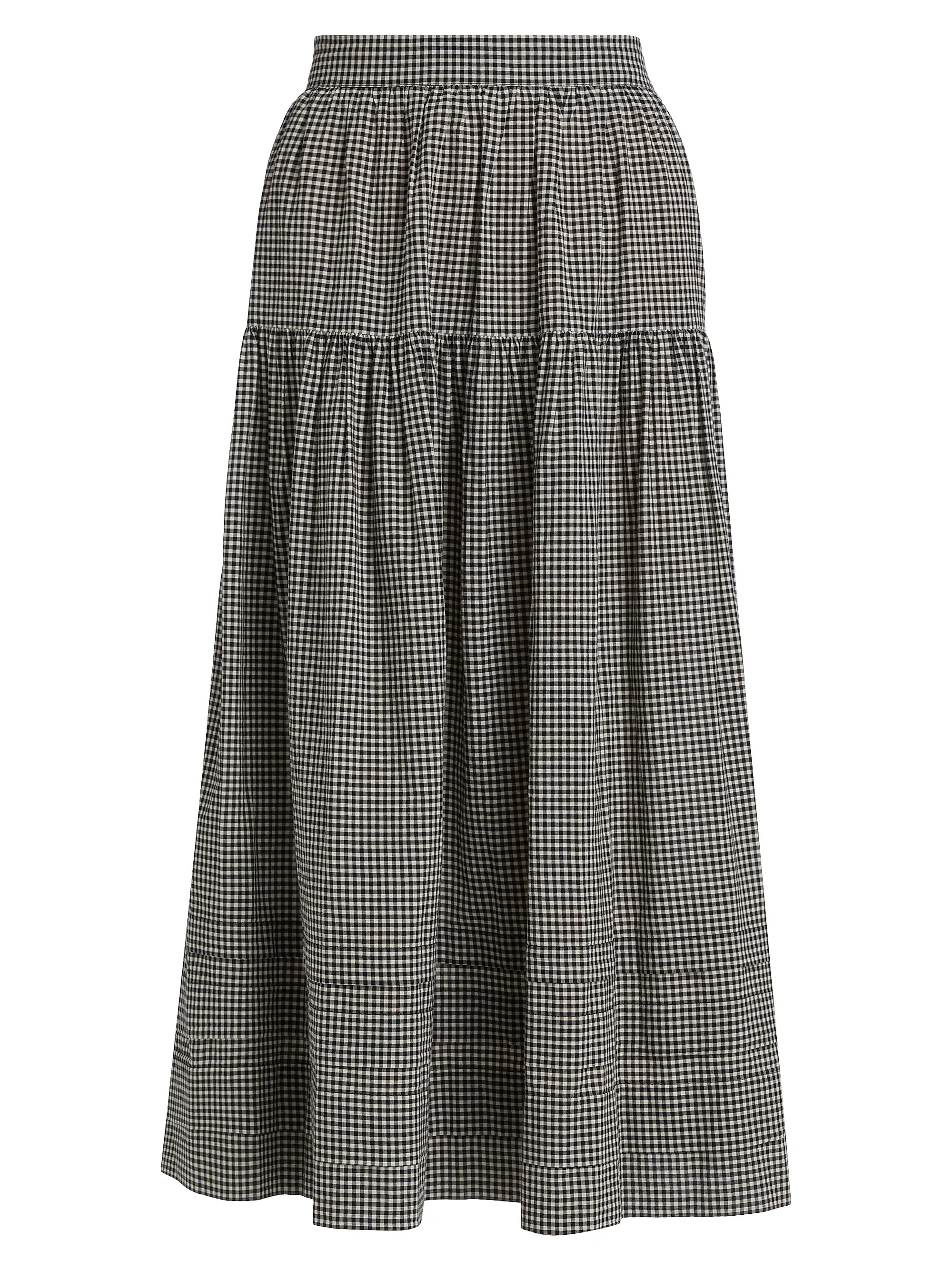Sebastiane Gingham Maxi Skirt | Saks Fifth Avenue