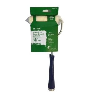 Better 4 in. x 3/8 in. High Density Knit Fabric Mini Roller Assembly with Frame | The Home Depot